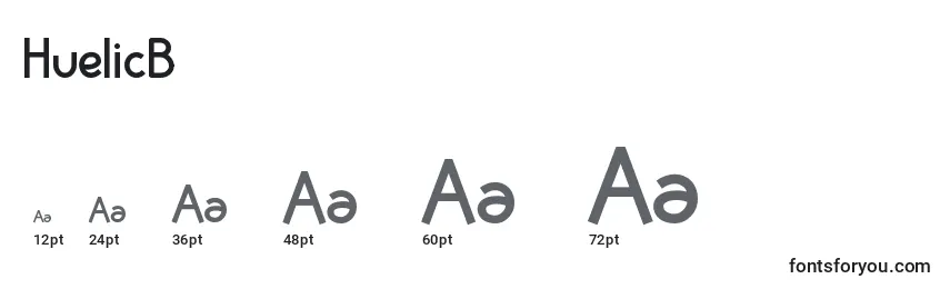 HuelicB Font Sizes