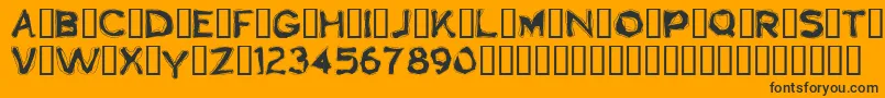 Boogaloo Font – Black Fonts on Orange Background