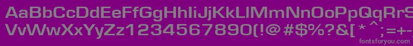 Шрифт EuroseBold – серые шрифты на фиолетовом фоне