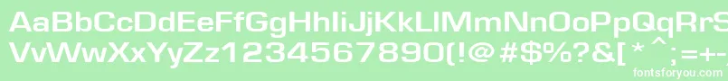 EuroseBold Font – White Fonts on Green Background