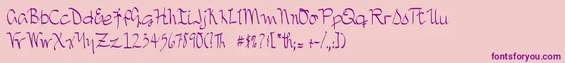 More about DjbTreasureHunt Font DjbTreasureHunt Font – Purple Fonts on Pink Background