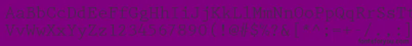 PrestigeRegular Font – Black Fonts on Purple Background