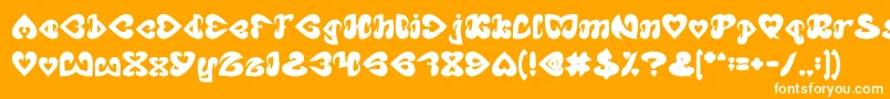 フォントEternalLoveBold – オレンジの背景に白い文字