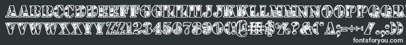 1stcav-Schriftart – Weiße Schriften
