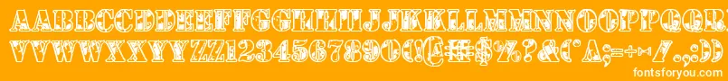 フォント1stcav – オレンジの背景に白い文字