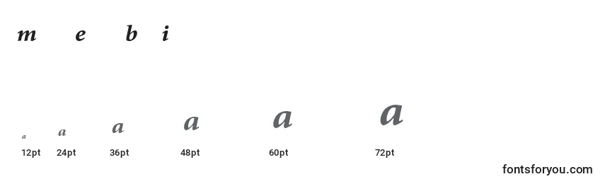 MinionExpertBoldItalic font sizes