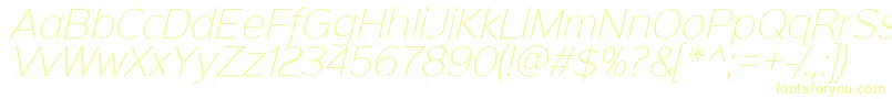 Sinkinsans200xlightitalic Font – Yellow Fonts