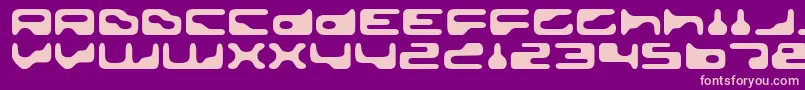 Goldengi Font – Pink Fonts on Purple Background