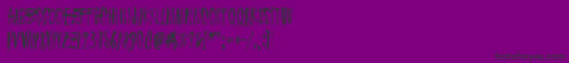 Drenazmozgow Font – Black Fonts on Purple Background