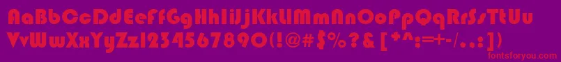 Bixlee Font – Red Fonts on Purple Background