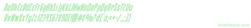 Battleworldsuperital Font – Green Fonts on White Background