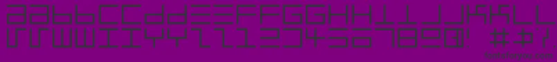 EppsEvansLight Font – Black Fonts on Purple Background