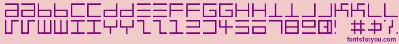 EppsEvansLight Font – Purple Fonts on Pink Background