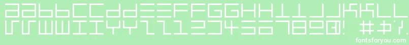 EppsEvansLight Font – White Fonts on Green Background