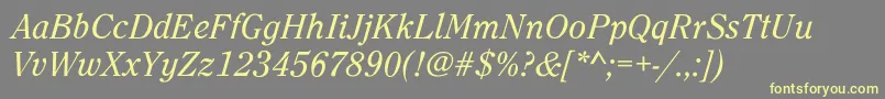 Erebus Font – Yellow Fonts on Gray Background