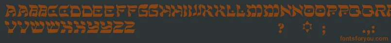More about PeaceRegular Font PeaceRegular Font – Brown Fonts on Black Background
