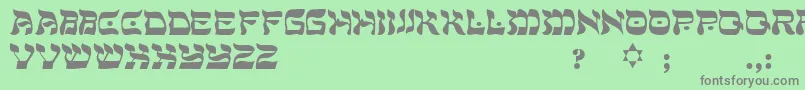 Подробнее о шрифте PeaceRegular Шрифт PeaceRegular – серые шрифты на зелёном фоне