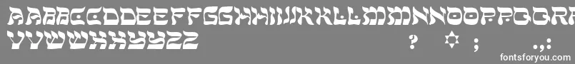 PeaceRegular Font – White Fonts on Gray Background