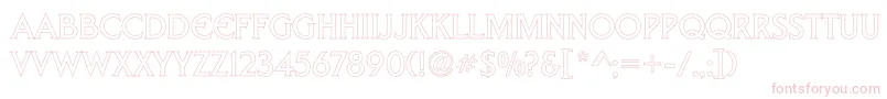 TrekDs9Hollow Font – Pink Fonts