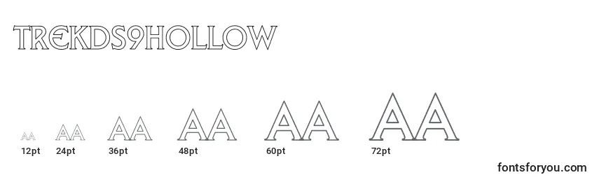 TrekDs9Hollow Font Sizes
