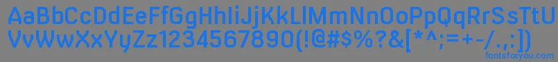 MilibussbRegular Font – Blue Fonts on Gray Background