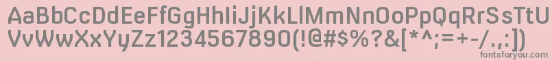 MilibussbRegular Font – Gray Fonts on Pink Background