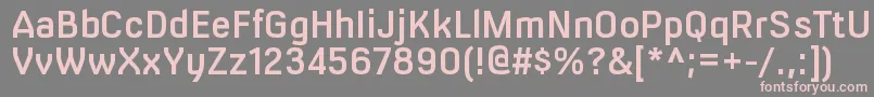 MilibussbRegular Font – Pink Fonts on Gray Background