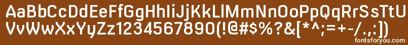 Шрифт MilibussbRegular – белые шрифты на коричневом фоне