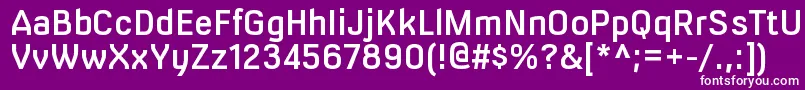 MilibussbRegular Font – White Fonts on Purple Background