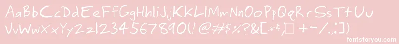 fuente Ringey – Fuentes Blancas Sobre Fondo Rosa
