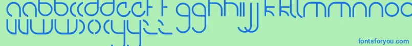 NiteOwl Font – Blue Fonts on Green Background