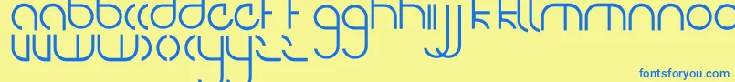 NiteOwl Font – Blue Fonts on Yellow Background