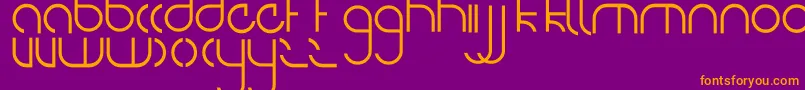 NiteOwl Font – Orange Fonts on Purple Background