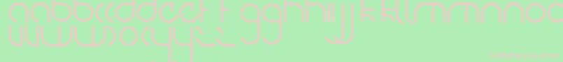NiteOwl Font – Pink Fonts on Green Background