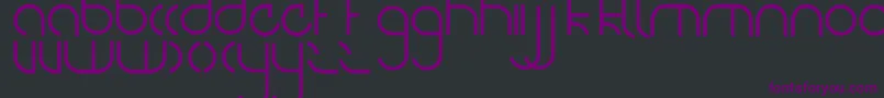 NiteOwl Font – Purple Fonts on Black Background