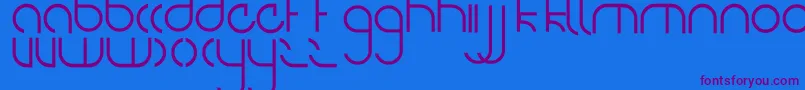 NiteOwl Font – Purple Fonts on Blue Background