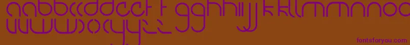 NiteOwl Font – Purple Fonts on Brown Background