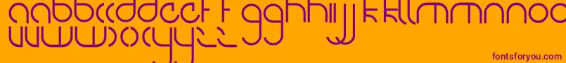 NiteOwl Font – Purple Fonts on Orange Background