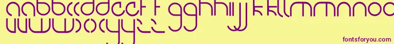 NiteOwl Font – Purple Fonts on Yellow Background