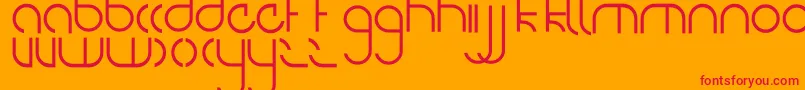 NiteOwl Font – Red Fonts on Orange Background