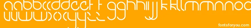 NiteOwl Font – White Fonts on Orange Background