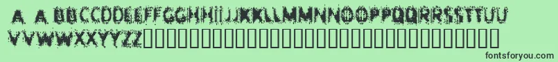fuente Entropy ffy – Fuentes Negras Sobre Fondo Verde