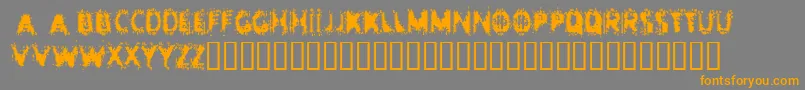 Entropy ffy Font – Orange Fonts on Gray Background
