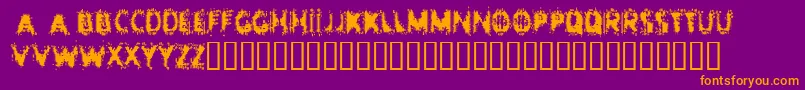 Entropy ffy Font – Orange Fonts on Purple Background