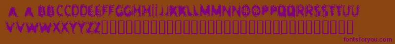 Entropy ffy Font – Purple Fonts on Brown Background