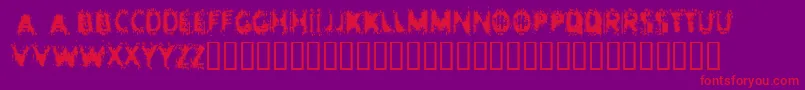 Police Entropy ffy – polices rouges sur fond violet