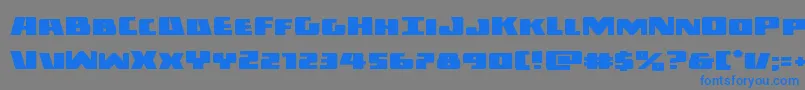 Darkallianceexpand-Schriftart – Blaue Schriften auf grauem Hintergrund
