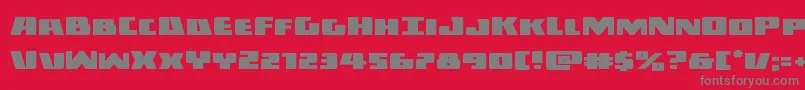 Darkallianceexpand Font – Gray Fonts on Red Background