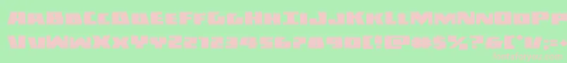 Darkallianceexpand Font – Pink Fonts on Green Background