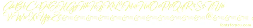 HallelujahDemo-Schriftart – Gelbe Schriften